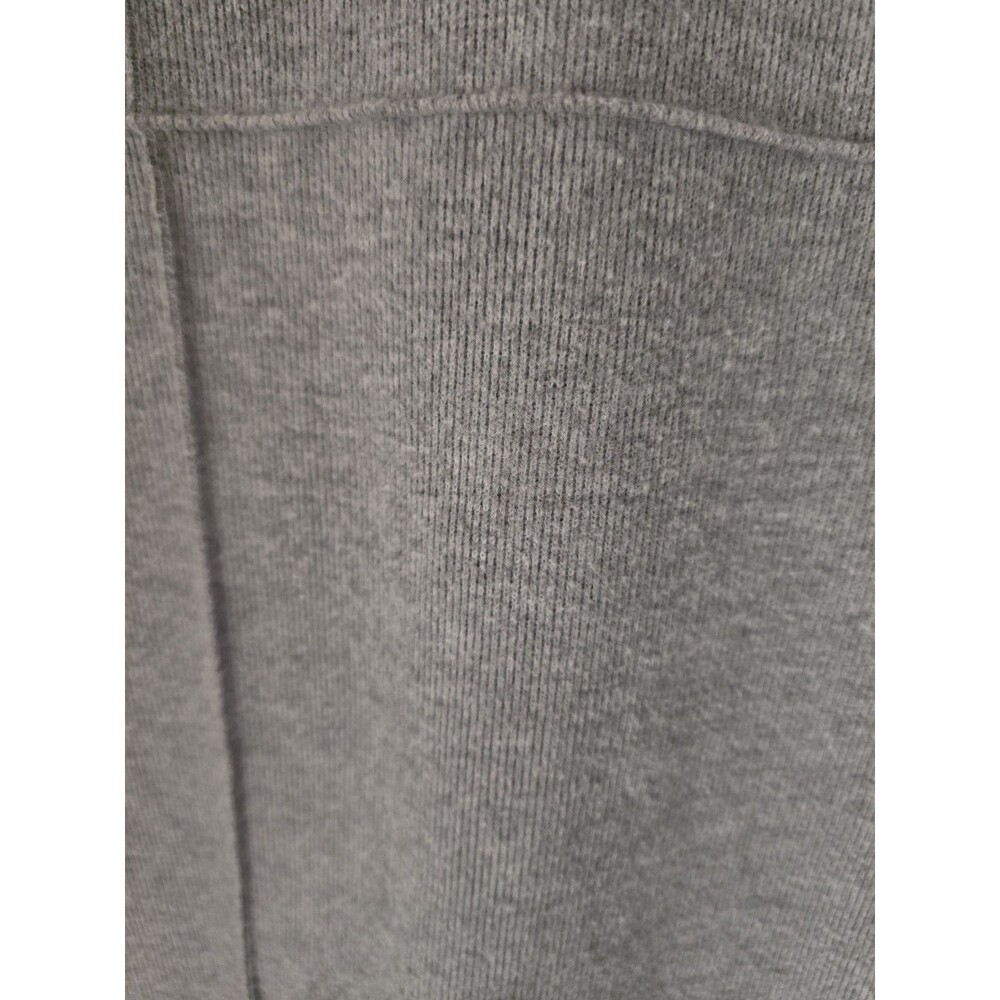 Zara Grey Ribbed Mini Dress Minimalist Clean Girl Short Sleeve Size M - Picture 3 of 6
